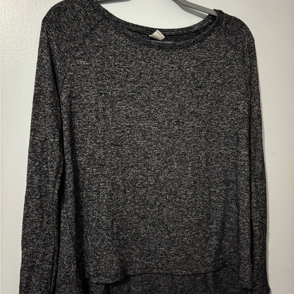 Old Navy Gray Boxy Long Sleeve Sweatshirt